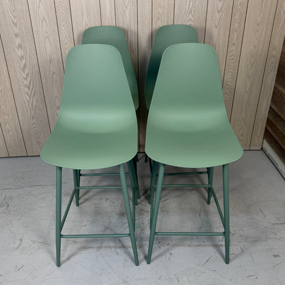 4 Article Svelti Green Counter Stools
