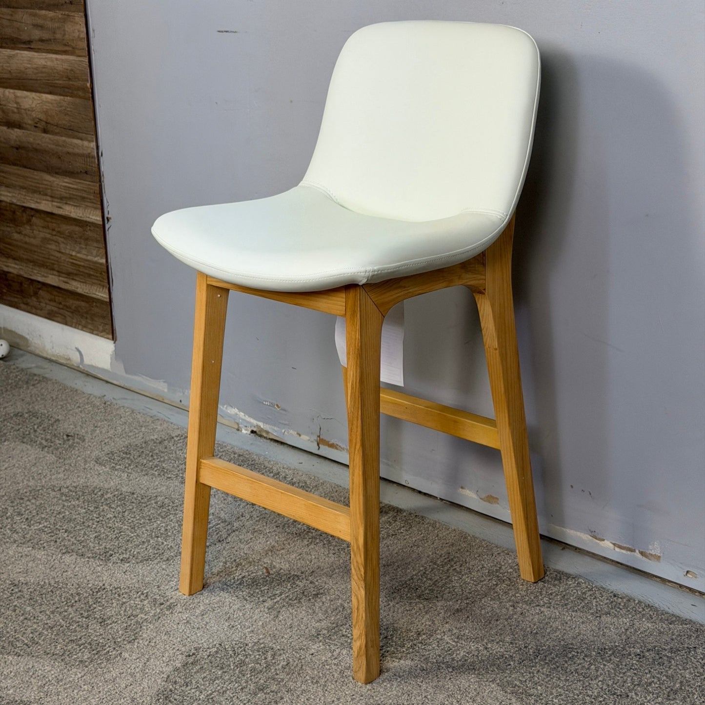 3 Rove Concepts Leather Aubrey Counter Stools