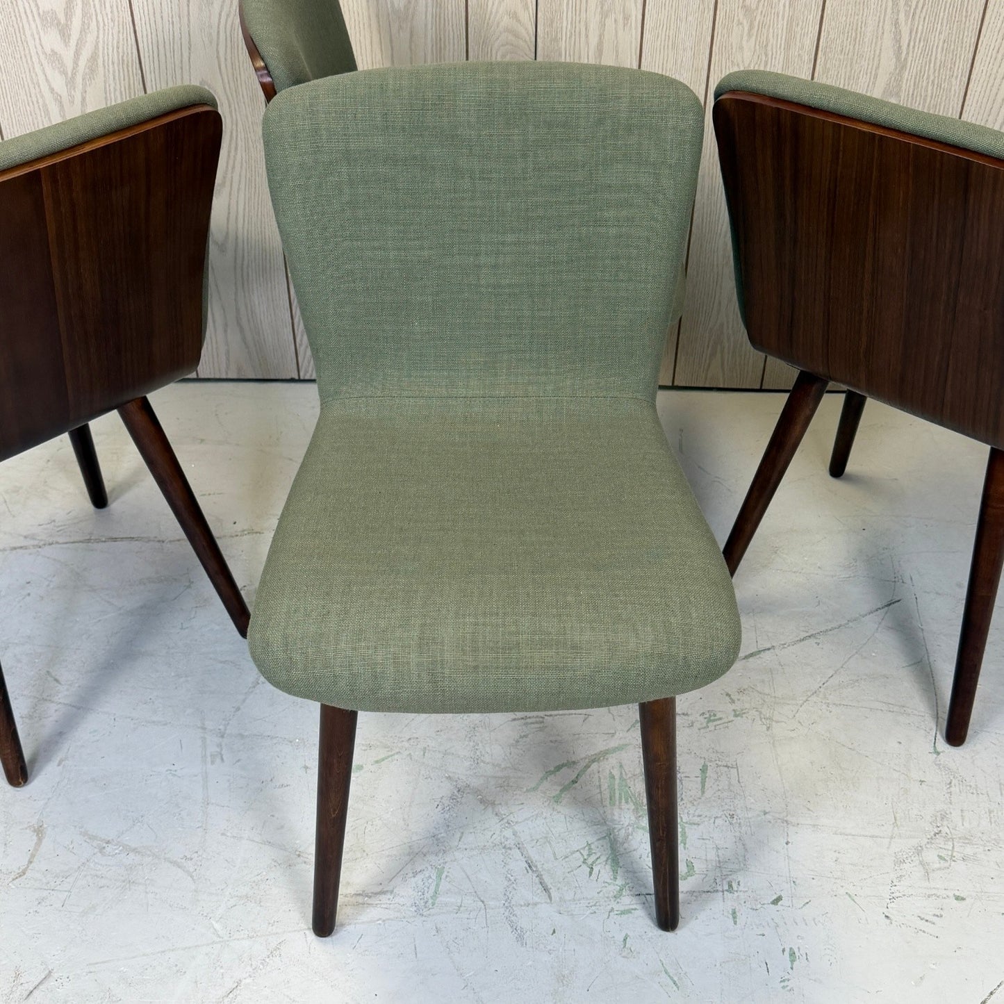2 Article Sede Green Dining Chairs