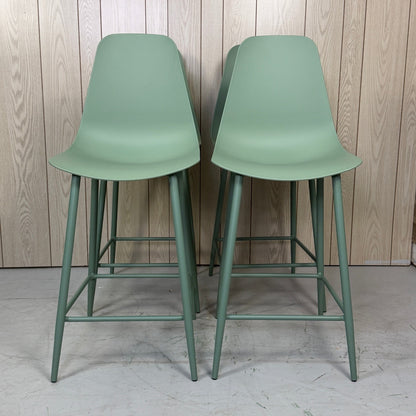 4 Article Svelti Green Counter Stools