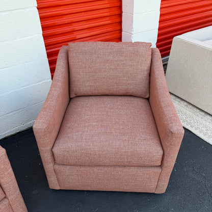 Article 2 Landry 32" Swivel Lounge Chair - Napa Rust