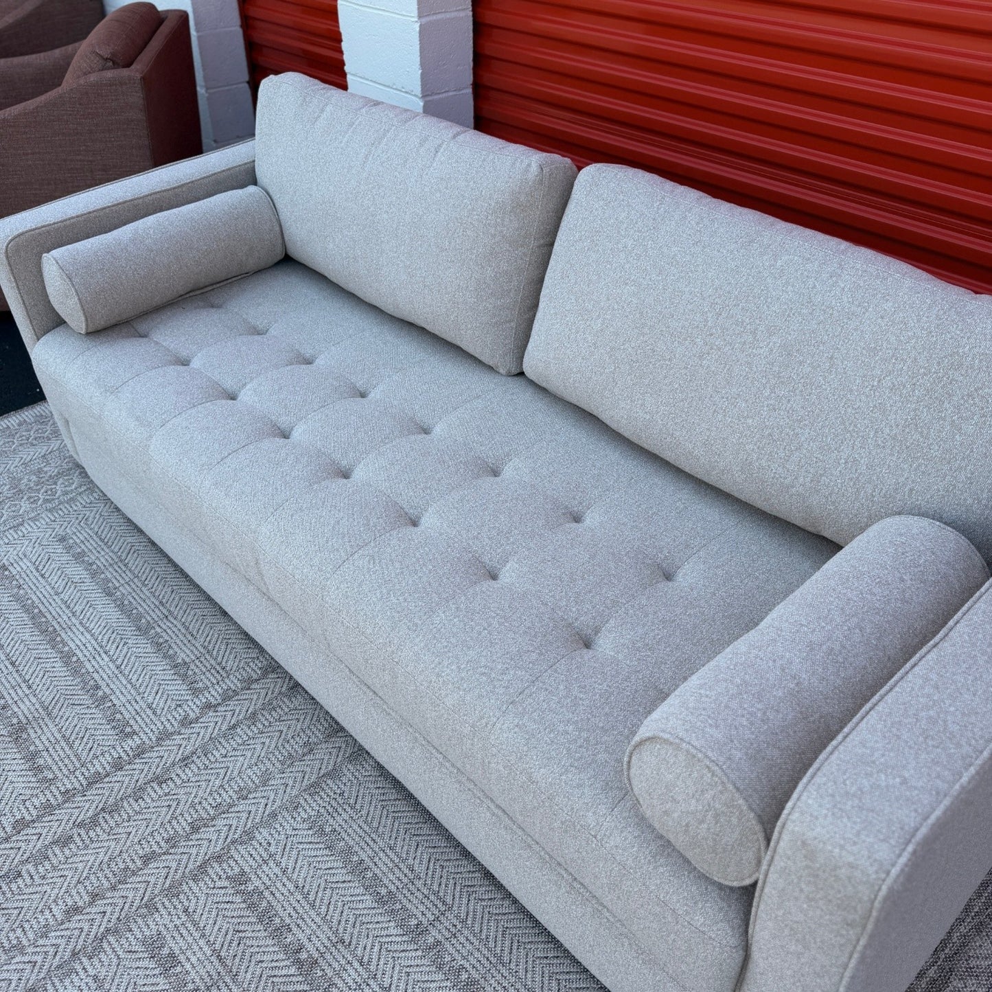 Article Sven 88" Tufted Sofa Bed - Ratine Buff
