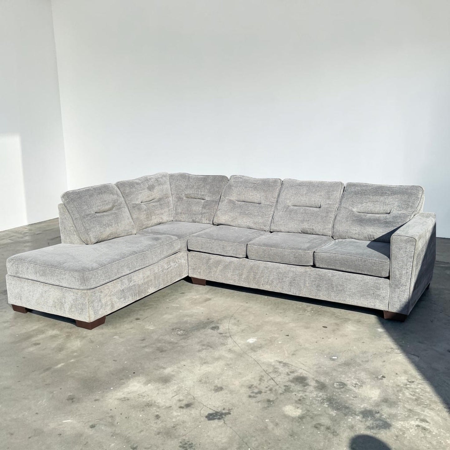 Grey 2-Piece Sectional From Bob's Furniture