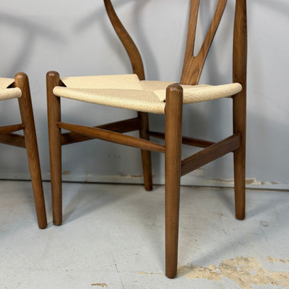 2 Rove Concepts Wishbone Chiars In Walnut Stain