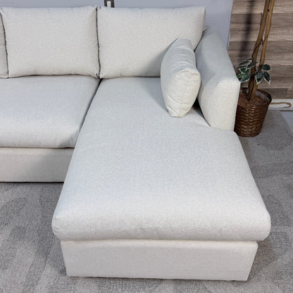 Article "Marina" Reversible Storage Sleeper Sectional In Ivory