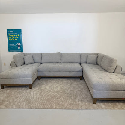 Thomasville Tavish Double Chaise Sectional with Storage