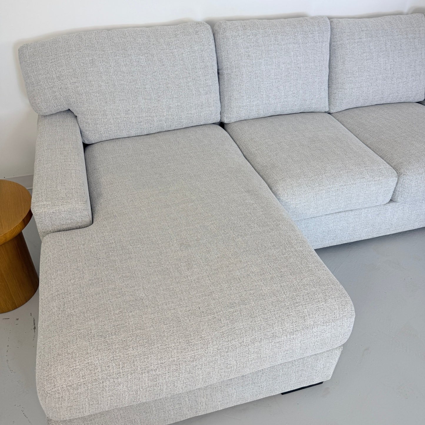 Gray U Shape Sectional With Performance Fabric