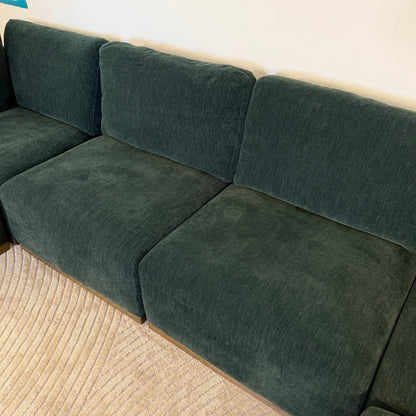 Henredon Murphy Fabric 6-piece Modular Sectional with Ottoman