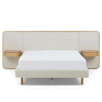 Article "Bjorn" Queen Upholstered Bed with Nightstands Set