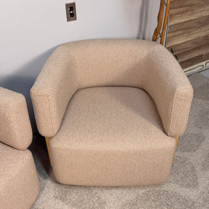 2 Article "Julie" Boucle Swivel Chair