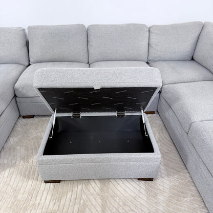 Thomasville Langdon Sectional with Storage Ottoman