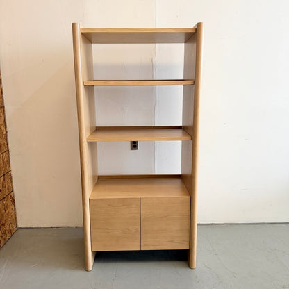 Article Torme 34" Bookcase with Storage In White Oak