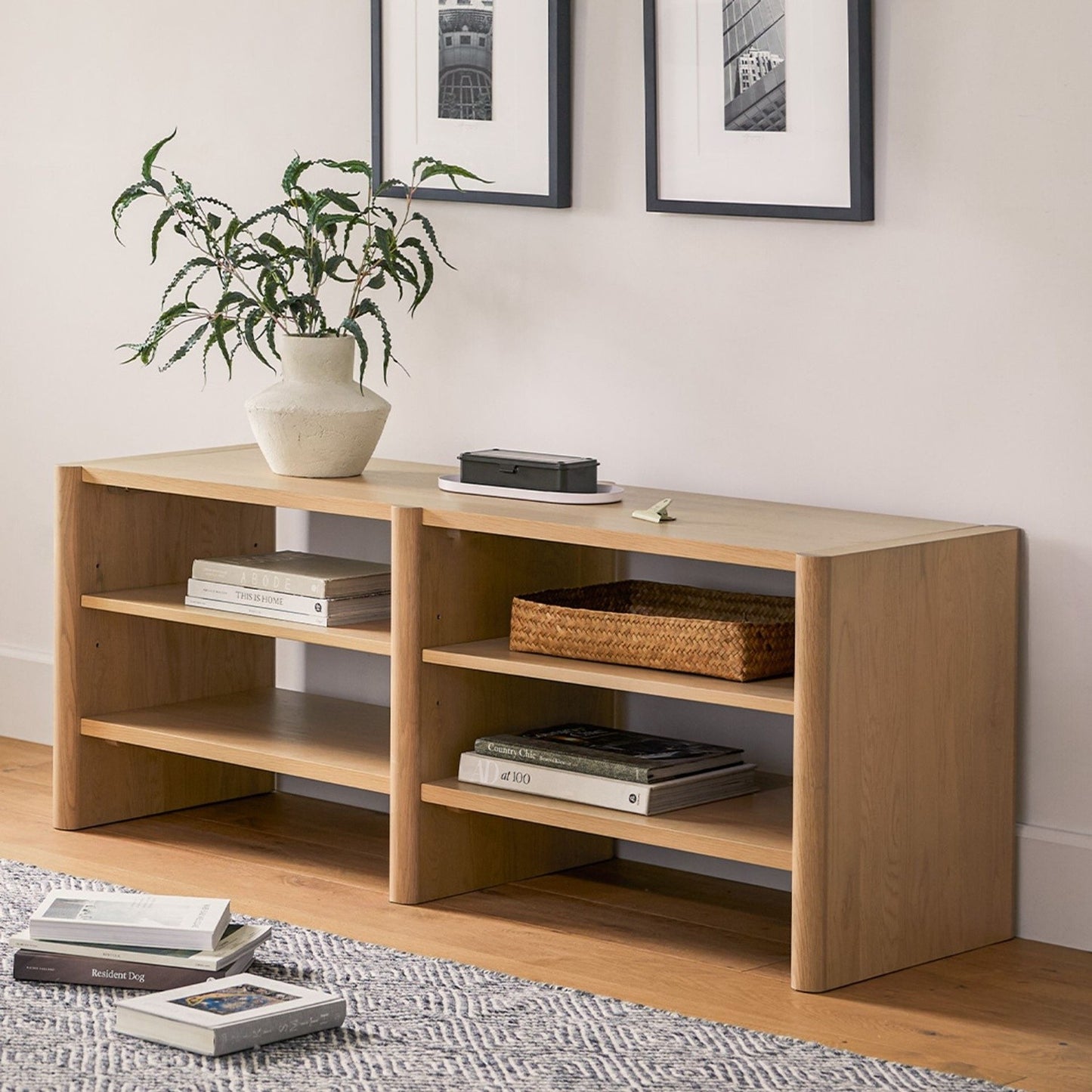 Article Torme 57" Bookcase Short In White Oak