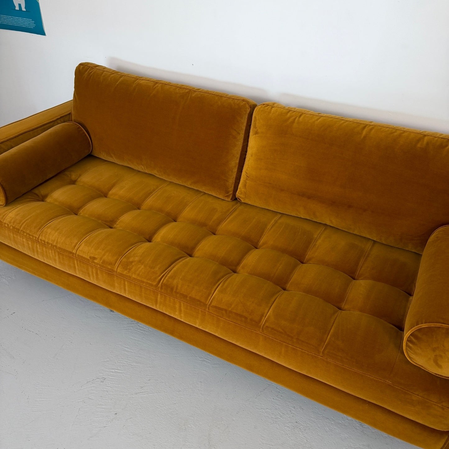 Article "Sven" 88" Tufted Velvet Sofa