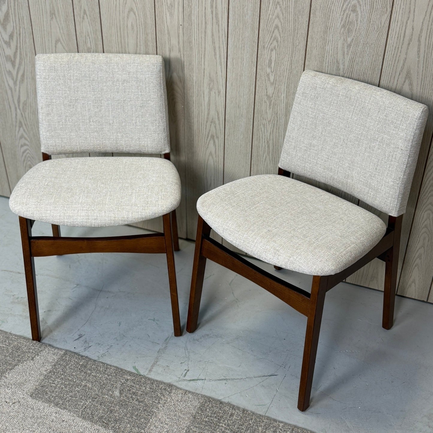 2 Article Grey Nosh Dining Chairs