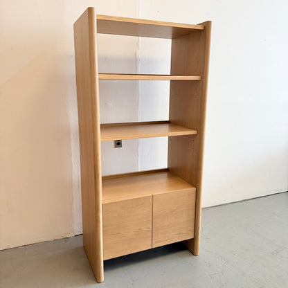Article Torme 34" Bookcase with Storage In White Oak