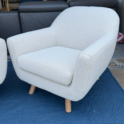 Article Gabriola 34" Lounge Chair - Ivory Bouclé