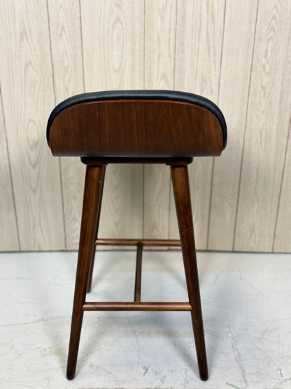 1 Article Sede Black Leather Counter Stool