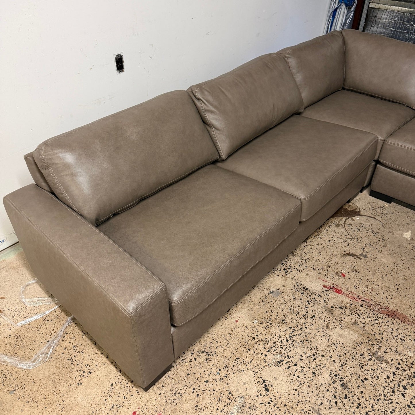 Tayler Top Grain Leather Sectional