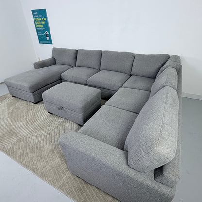 Thomasville Langdon Sectional with Storage Ottoman