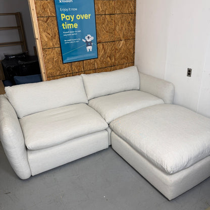Article "Leigh" 2-Seat Sofa + Ottoman