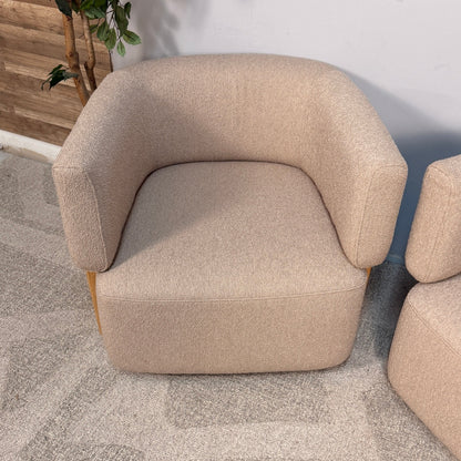 2 Article "Julie" Boucle Swivel Chair