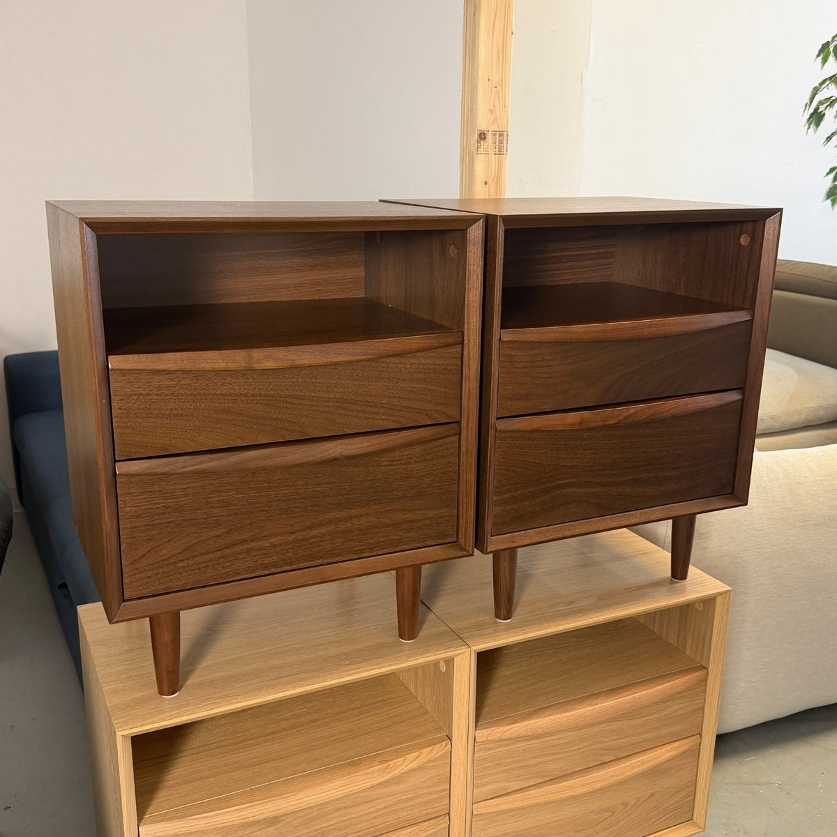 Article "Lenia" 2-Drawer Nightstand (Set of 2)