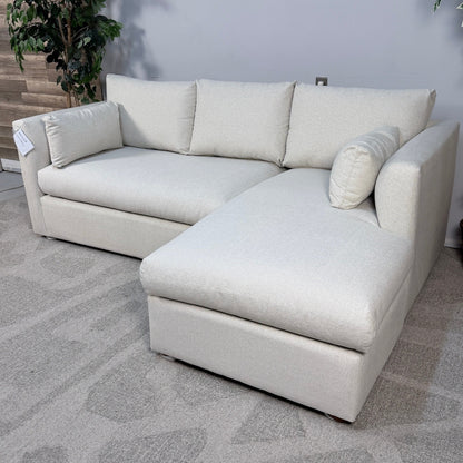 Article "Marina" Reversible Storage Sleeper Sectional In Ivory
