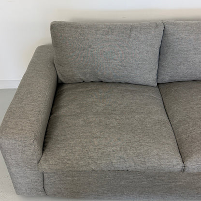 Living Spaces "Shuffle" Gray Reversible Sectional