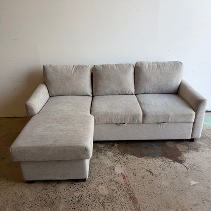 Coddle Cameron Beige Convertible Sofa with Reversible Chaise and Storage