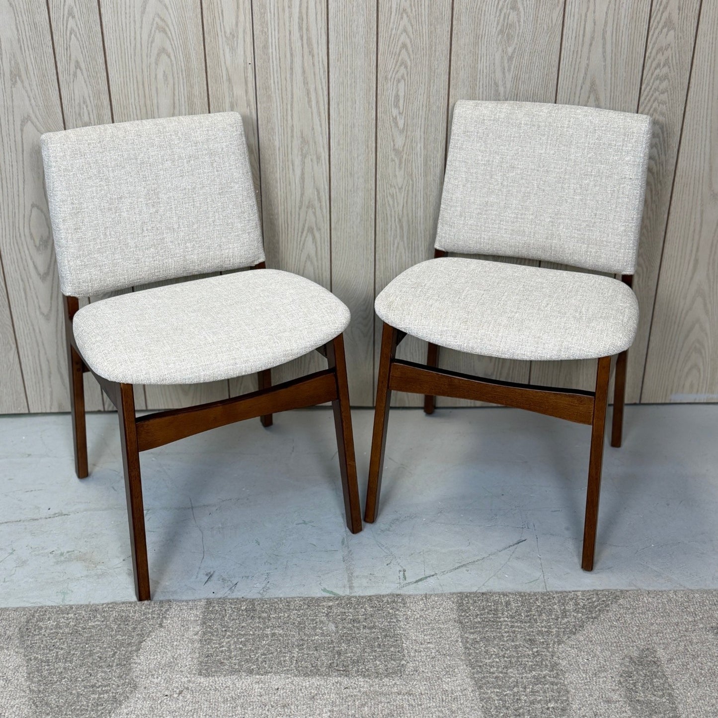 2 Article Grey Nosh Dining Chairs