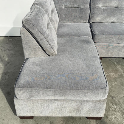 Grey 2-Piece Sectional From Bob's Furniture