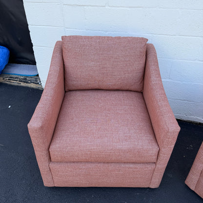 Article 2 Landry 32" Swivel Lounge Chair - Napa Rust