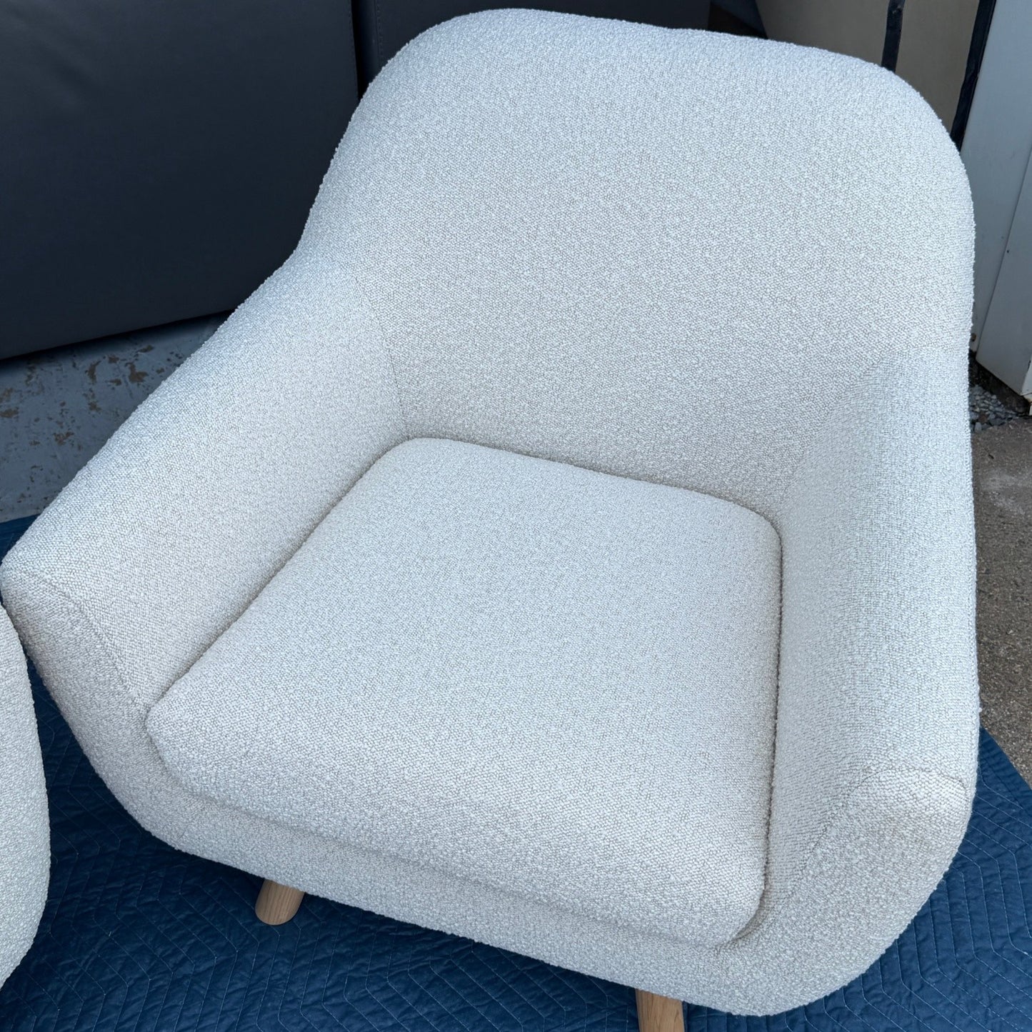 Article Gabriola 34" Lounge Chair - Ivory Bouclé