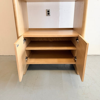 Article Torme 34" Bookcase with Storage In White Oak