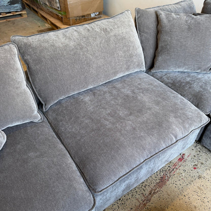 Sereen 6-piece Modular Sectional In Dark Gray