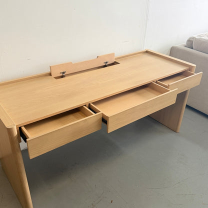 Article Torme 70" Desk In White Oak