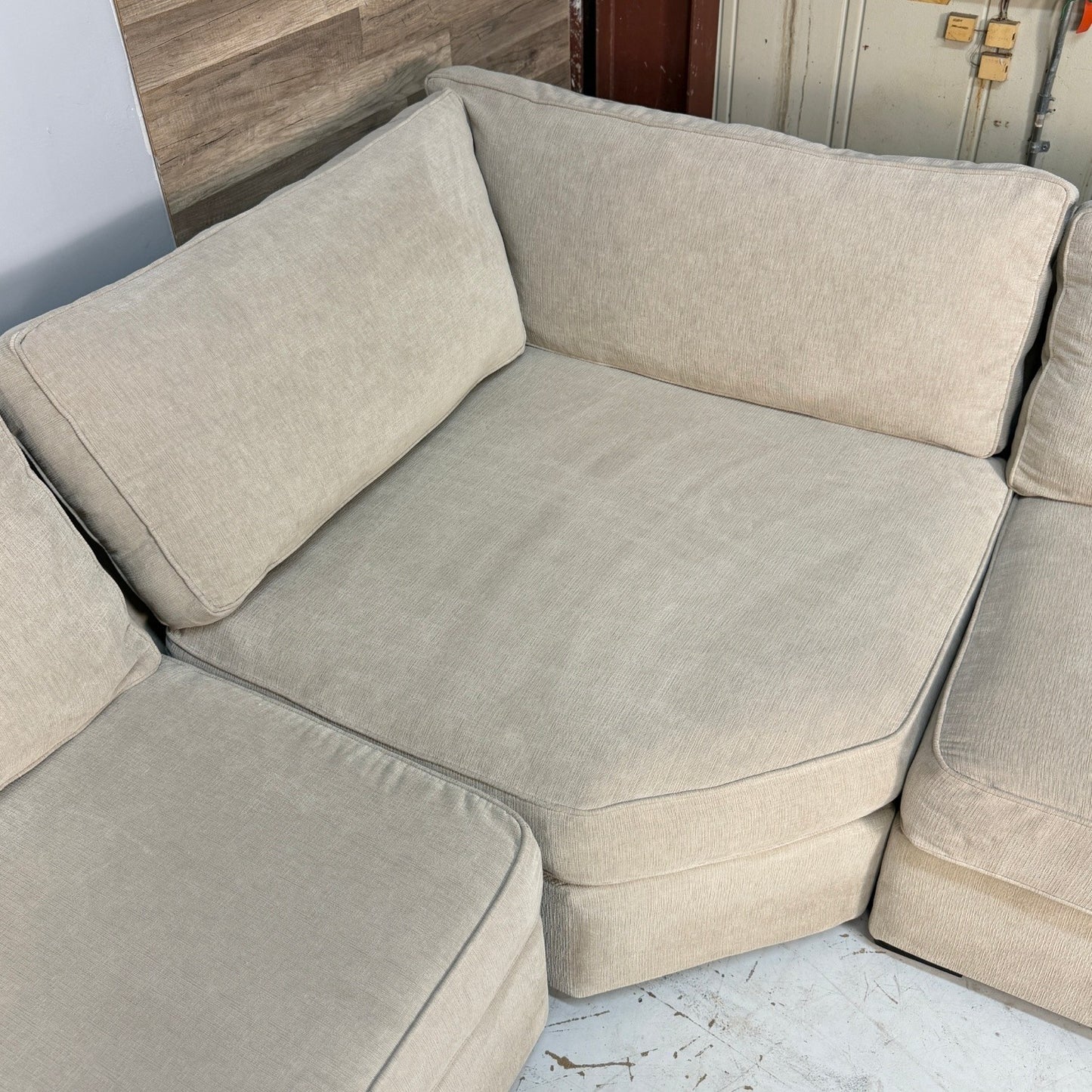 Macy's Radley Beige U Shape 5-Piece Sectional