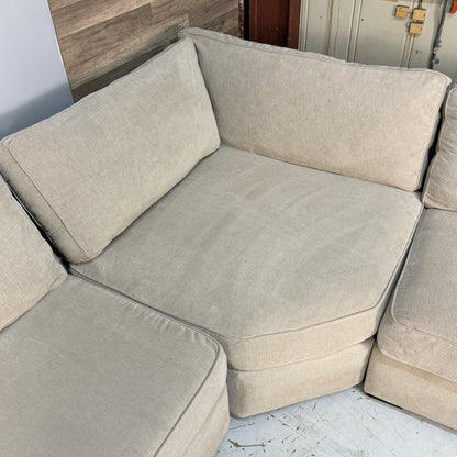 Macy's Radley Beige U Shape 5-Piece Sectional