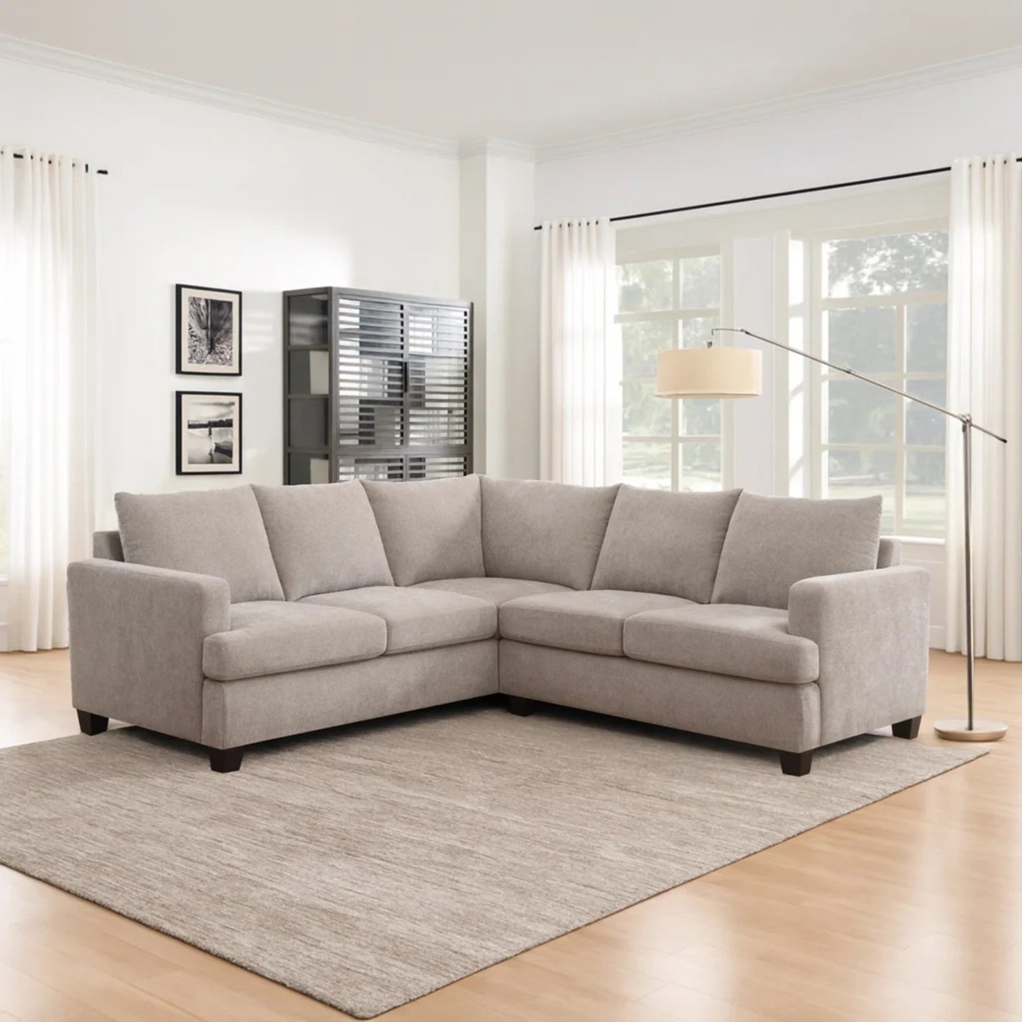 Gray Sonia Fabric Sectional