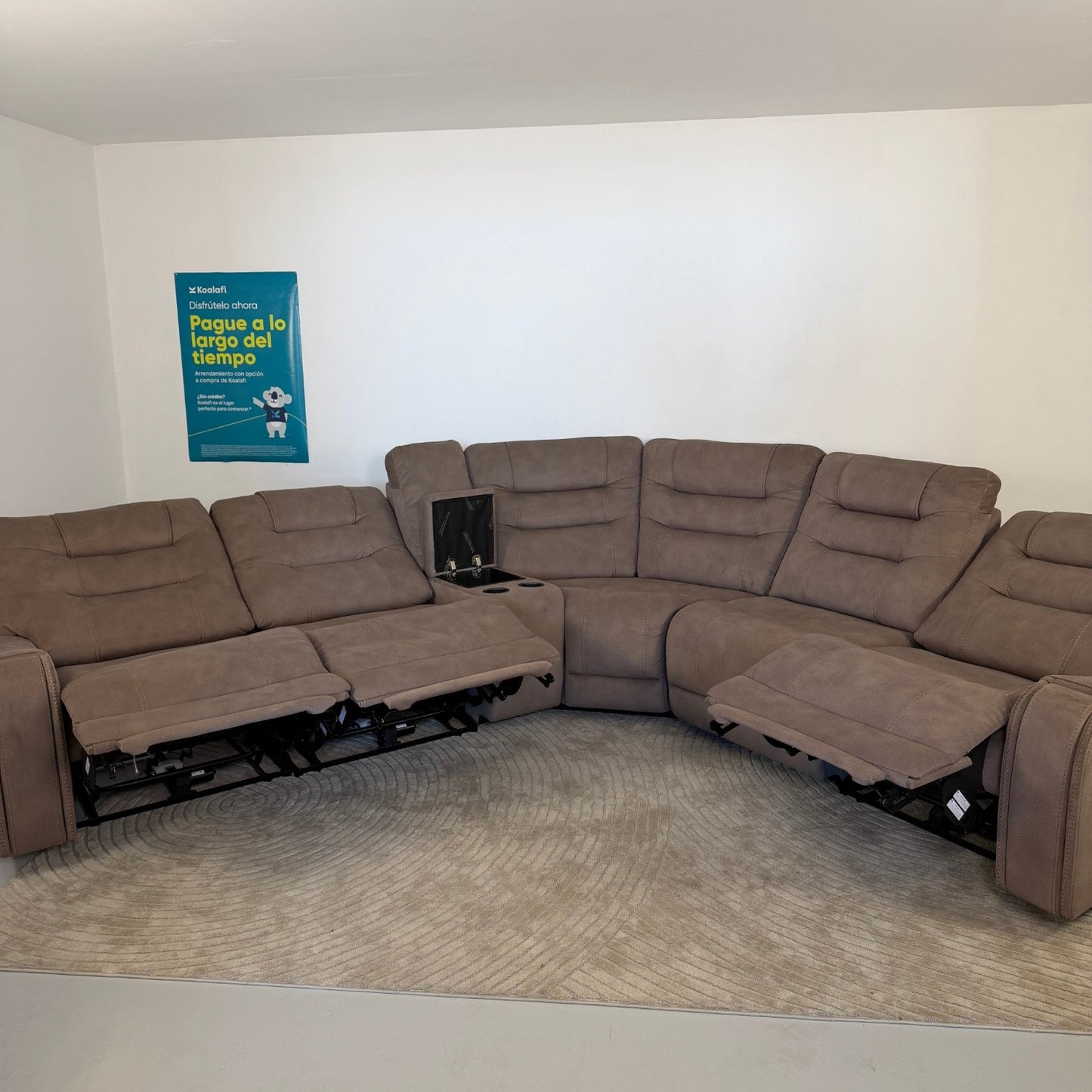 Brown "Carmelo" Reclining Sectional