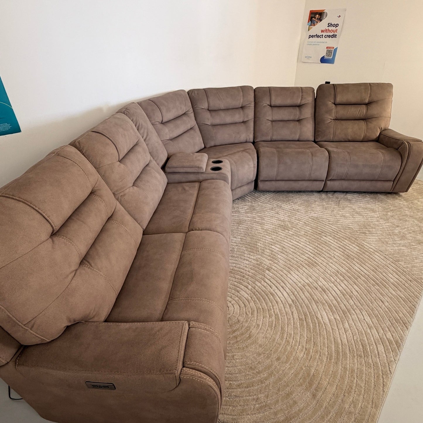 Brown "Carmelo" Reclining Sectional