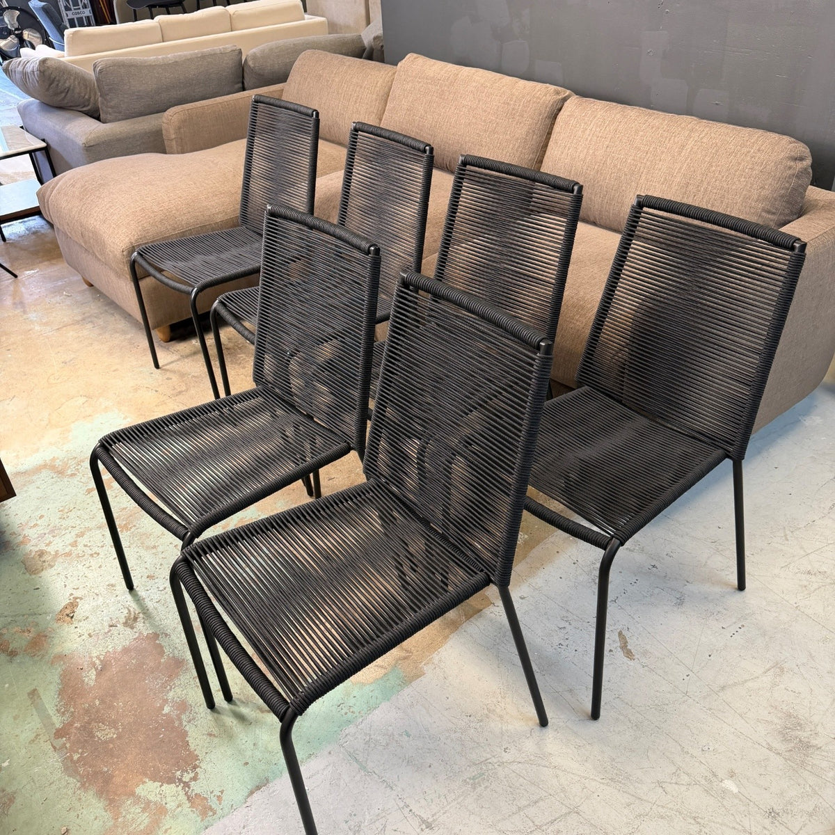 6 Article "Zina" Outdoor Stackable Dining Chairs