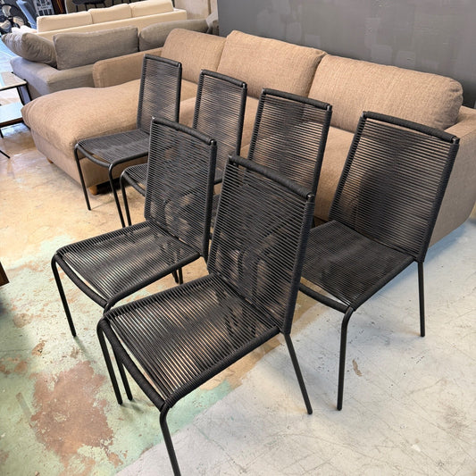 6 Article "Zina" Outdoor Stackable Dining Chairs
