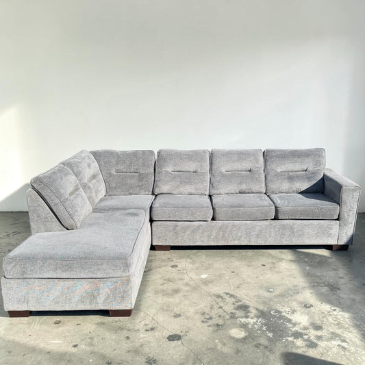 Grey 2-Piece Sectional From Bob's Furniture