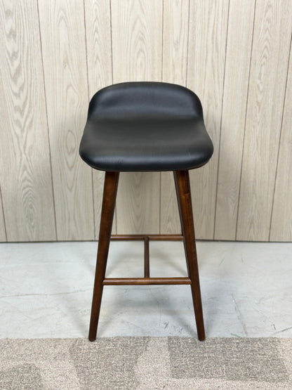 1 Article Sede Black Leather Counter Stool