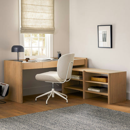Article Torme 57" Bookcase Short In White Oak