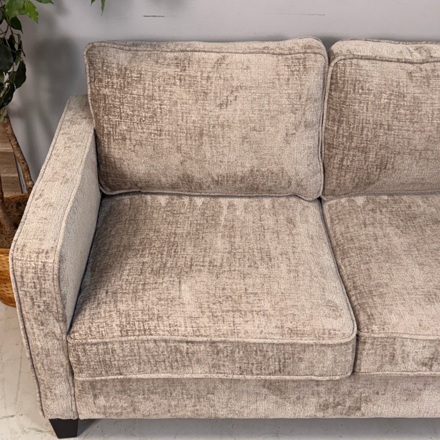 Grey Chenille 3 Seater Sofa