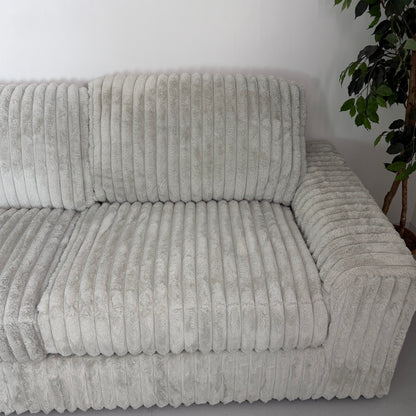 Ashley "Stupendous" Gray 4-Piece Corduroy  Sectional