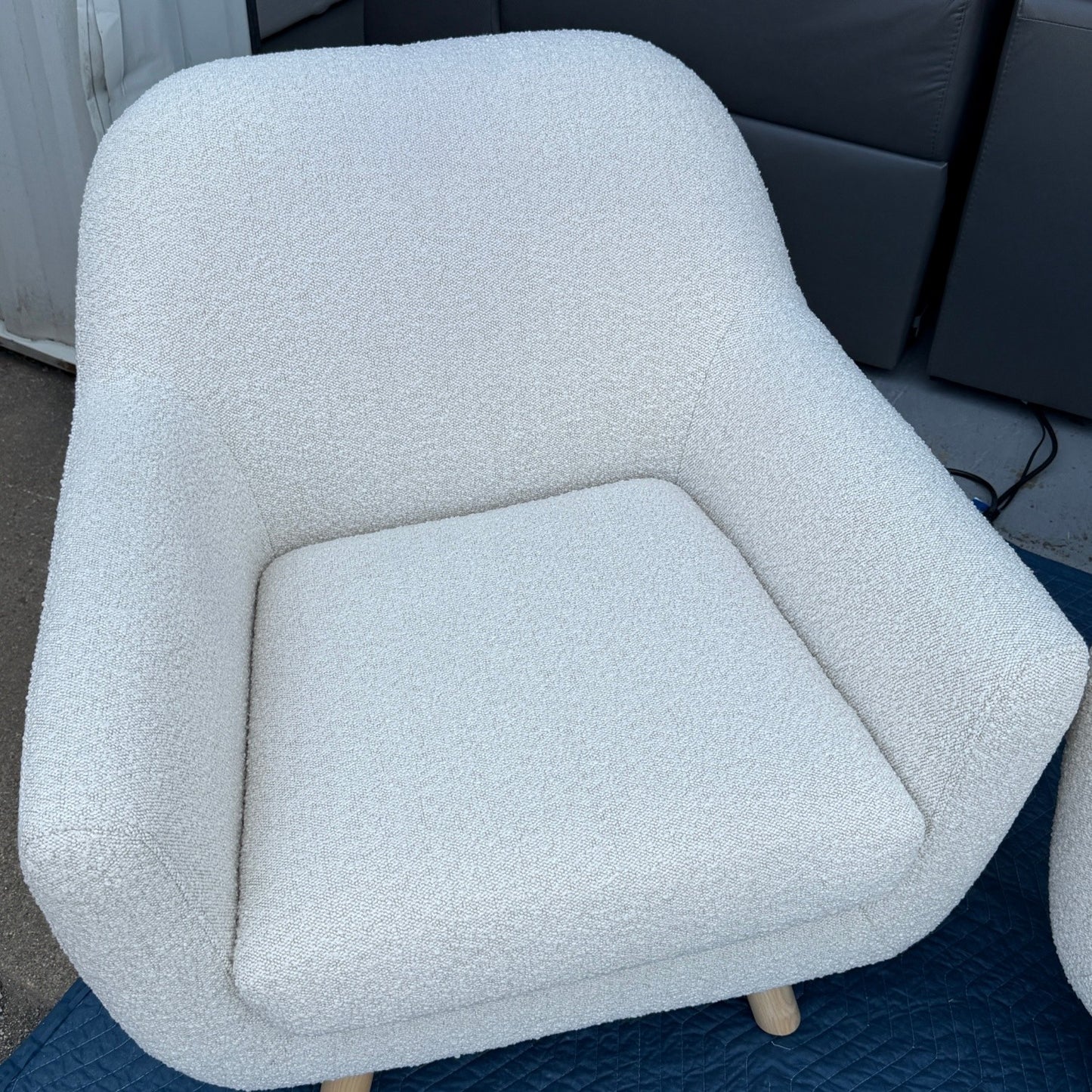 Article Gabriola 34" Lounge Chair - Ivory Bouclé